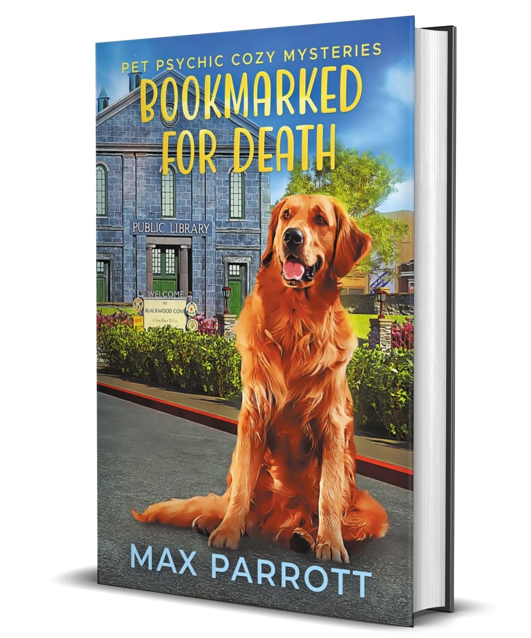 Bookmarked for Death cozy mystery HARDCOVER