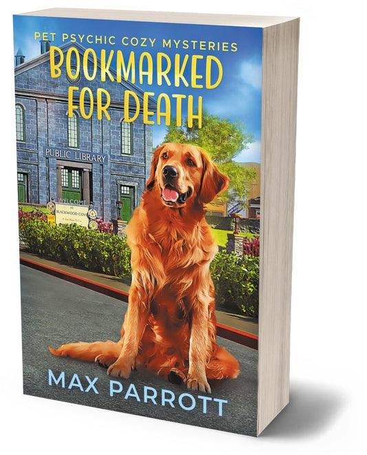 Bookmarked for Death cozy mystery PAPERBACK