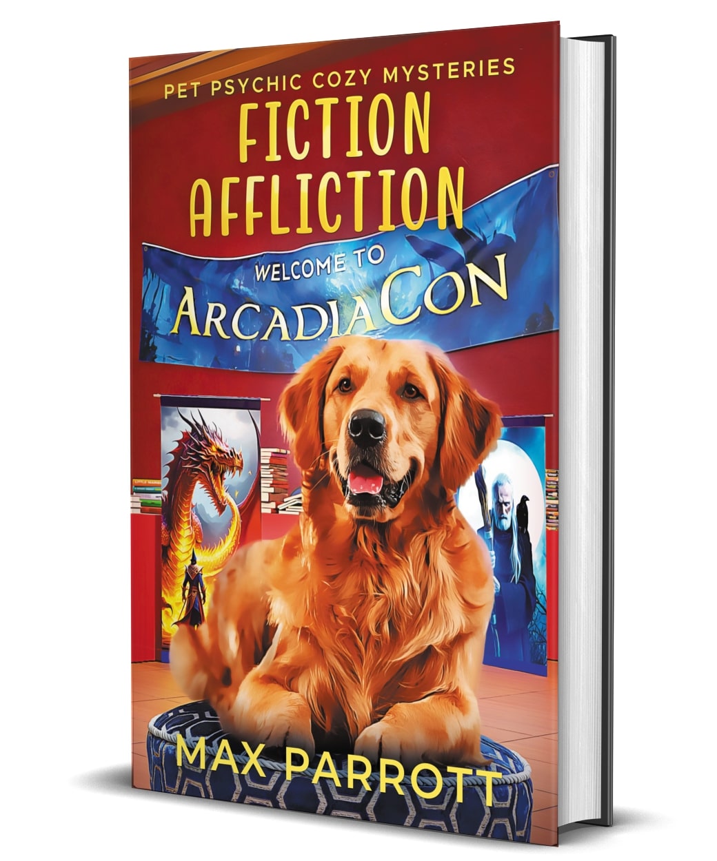 Fiction Affliction cozy mystery HARDCOVER