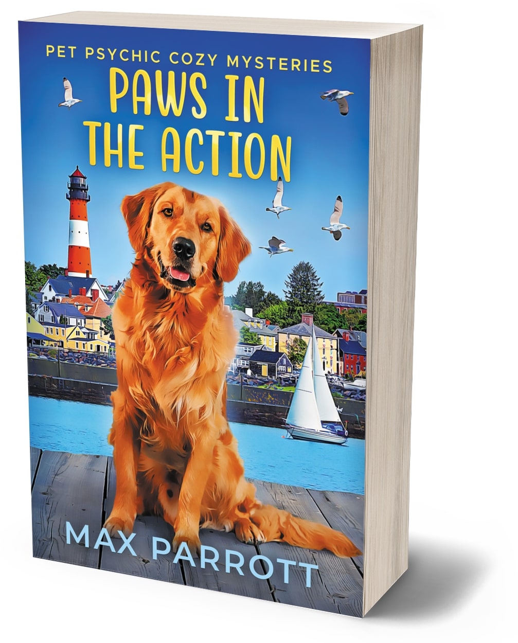 Paws in the Action cozy mystery PAPERBACK