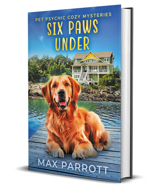 Six Paws Under cozy mystery HARDCOVER