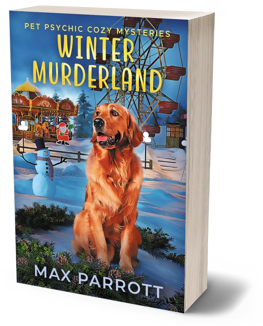 Winter Murderland cozy mystery PAPERBACK