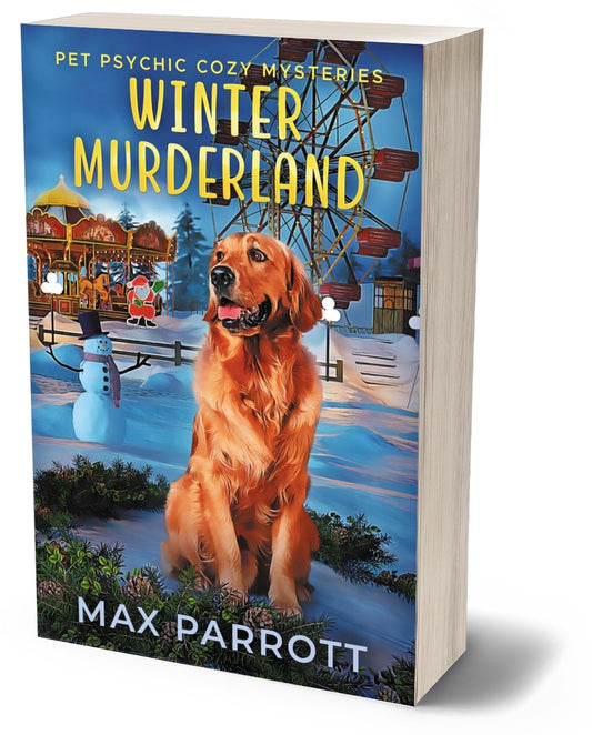 Winter Murderland cozy mystery PAPERBACK